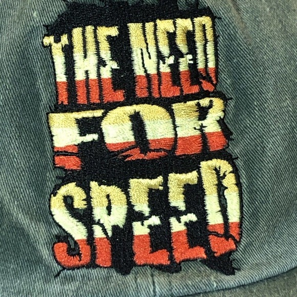 Six Flags The Need For Speed Vintage 1996 Theme Park Baseball Cap Hat StrapBack - Picture 2 of 11